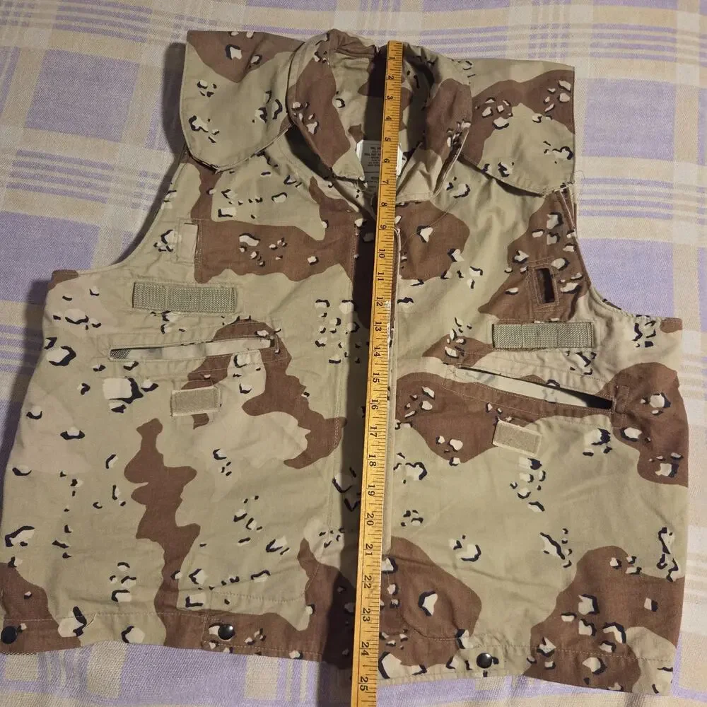 Propper PASGT Vest Cover Mens Small Medium Desert Storm Chocolate Chip Camo Vtg